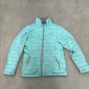 The North Face Light Green Quilted Jacket